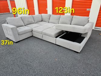 FREE DELIVERY Couch Sofa Storage Chaise Sectional 3 Piece