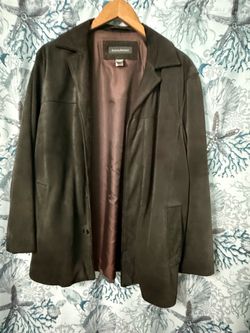 Men’s Suede Brown Leather Jacket by Banana Republic