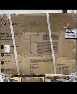 Seasons 10,000 BTU 115-Volt Through the Wall Unit Window Air Conditioner. New! $370 Location: Arlington  Se Habla Español