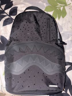 Black Sprayground With Rhinestones