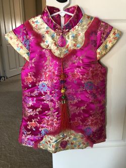 Chinese Traditional Embroidery Dress For Girls