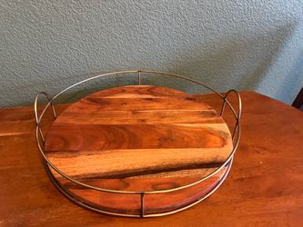 Hearth and hand magnolia wood serving tray