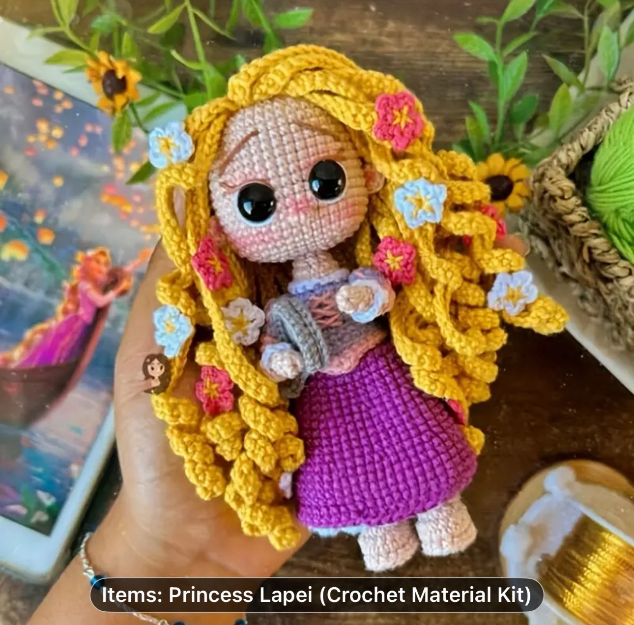 DIY Crochet Kit Disney Rapunzel