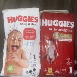 Huggies Size 1 Diapers 