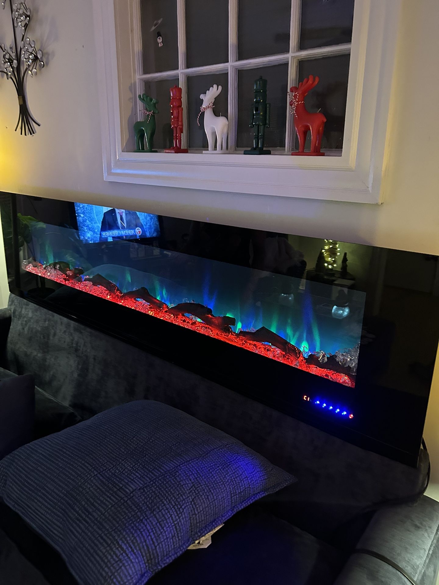 Electric Fire Place 6 Foot Long Brand New