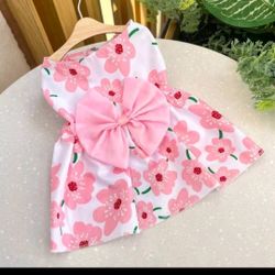 New Puppy Flower Dress Pink
