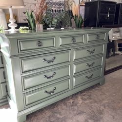 Large Green Dresser, Buffet, Sideboard Or Tv Stand 