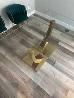 Gold dining table