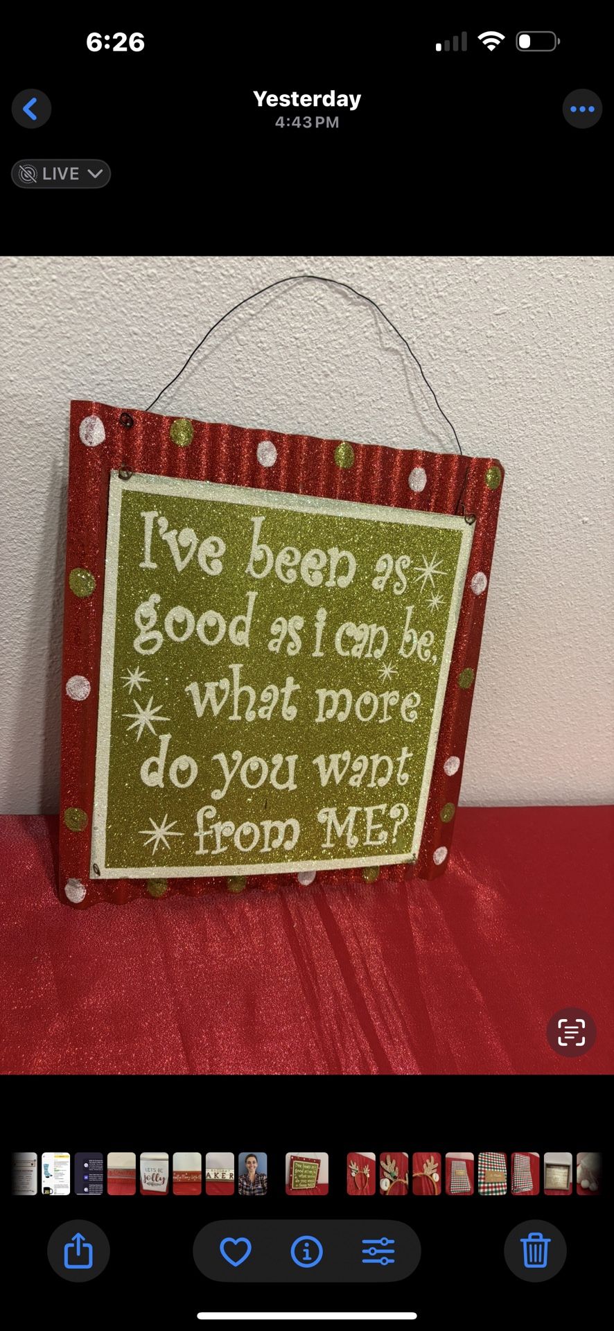 Christmas Metal Grinch themed Sign - Holiday Home Decor - Simi Valley