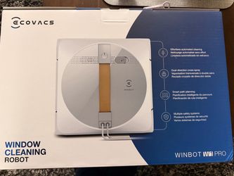 ECOVACS Winbot W1 Pro Window Cleaning Robot Dual Cross Water Spray App Control W