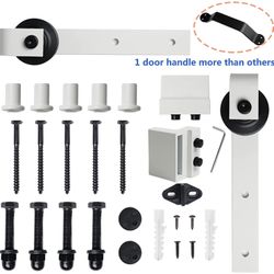 "Barn Door Kit, Arcwares 6.6FT Sliding Door Track, Easy to Install- Fit 1 3/8-1 3/4"" Thickness & 40"" Wide Door Panel"