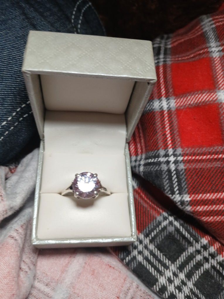 Diamond Moistenite 3kt Sterling Silver $40