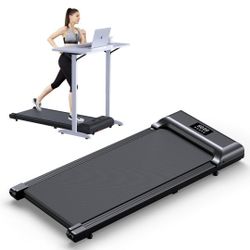 Walking Pad，Under Desk Treadmill 2 in 1 Treadmills，Portable Walking Treadmill 2.5HP, 320lbs Max Weight Remote Control LED Display,Installation-Free Jo