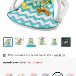 Fisher-Price Sit-Me-up Floor Seat Portable Infant Chair with 2 Toys, Citrus Frog,