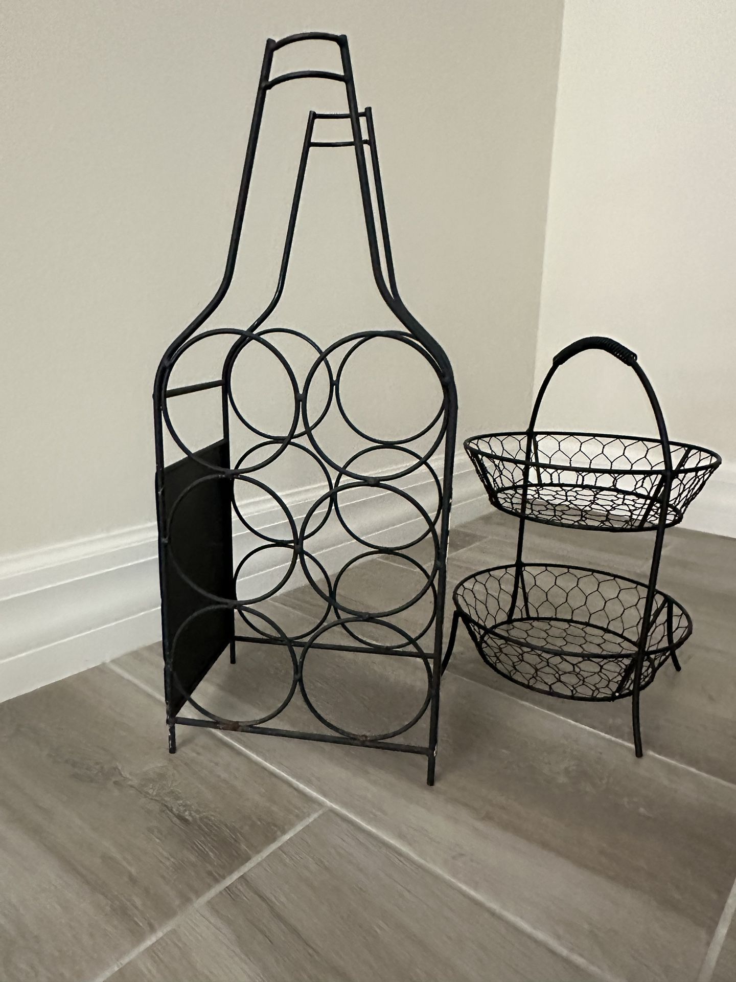 Wine Rack and Fruit Basket