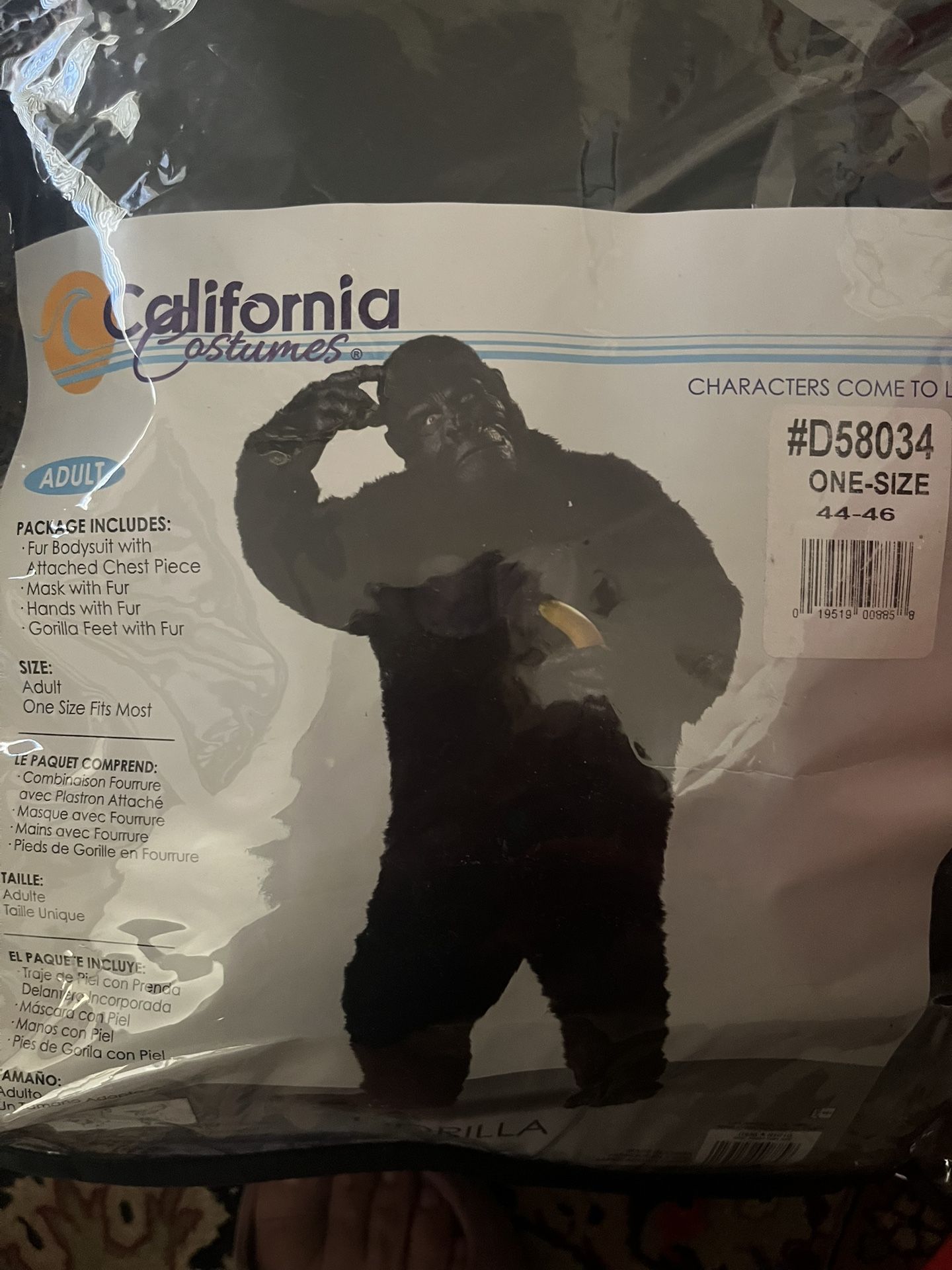 California Costumes Gorilla suit