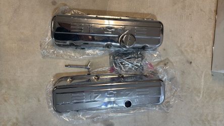 Big Block Chevy 454 Valve Covers - Chrome