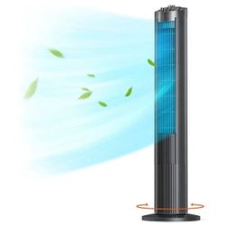 Paris Rhône 36" Tower Fan, 90° Oscillating Bladeless Fans For Home