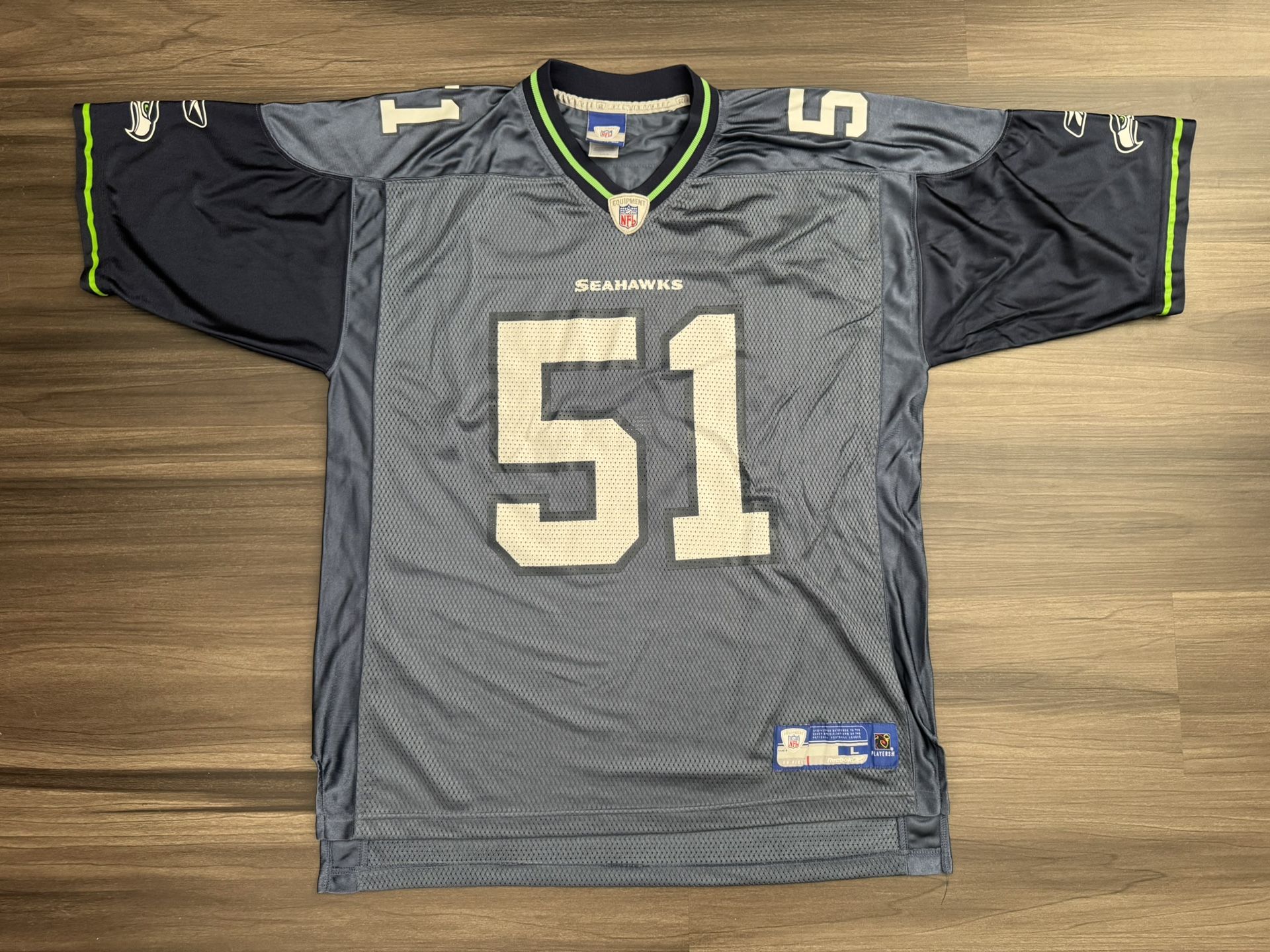 Reebok Seattle Seahawks Lofa Tatupu #51 NFL Football Jersey Men's Size Large