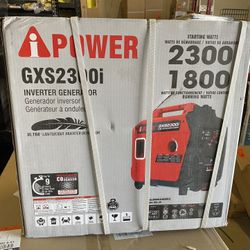 NEW IN BOX A-iPower 2300-Watt Recoil Start Gasoline Powered Ultra-Weight Inverter Generator with 80cc OHV Engine and CO Sensor Shutdown