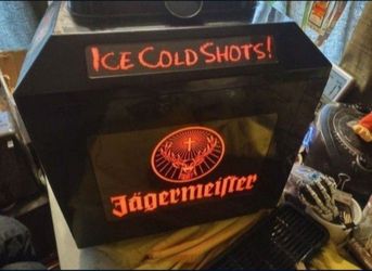 The ultimate barmate jägermeister light up bar sign/dispenser works great