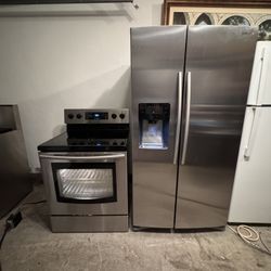 Refrigerador And Stove Samsung 