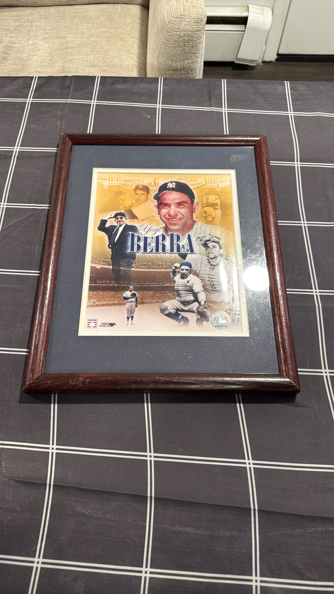 Yogi Berra Framed Photo MLB Certified
