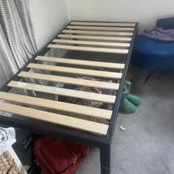 High Twin Bed With Room For Storage Underneath 