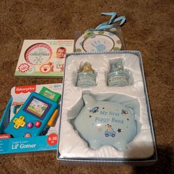 Baby Boy New Gift Keepsake Set Bundle