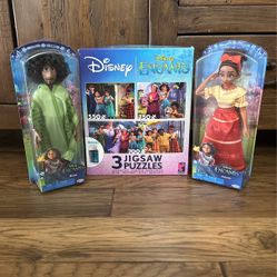 Disney Encanto Puzzle Bruno And Dolores Dolls 