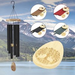 30 Inches Sympathy Wind Chimes with 6 Metal Tubes Tuned Smoothing Melody, Memorial Wind Chimes 