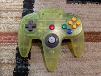 Rare OEM Extreme Green Nintendo 64 N64 Controller! Tested!