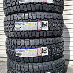 265/70/16 Falken Wildpeak AT4W 4 New Tires Installed And Balanced 