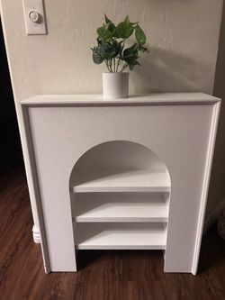 White Side Table with Arches