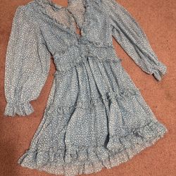 New small blue dress boho