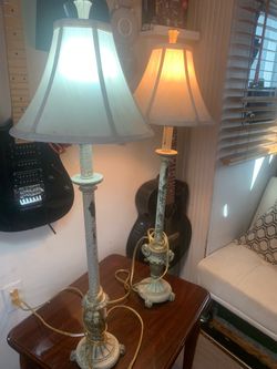 Pair of Vintage Candlestick Table Lamps