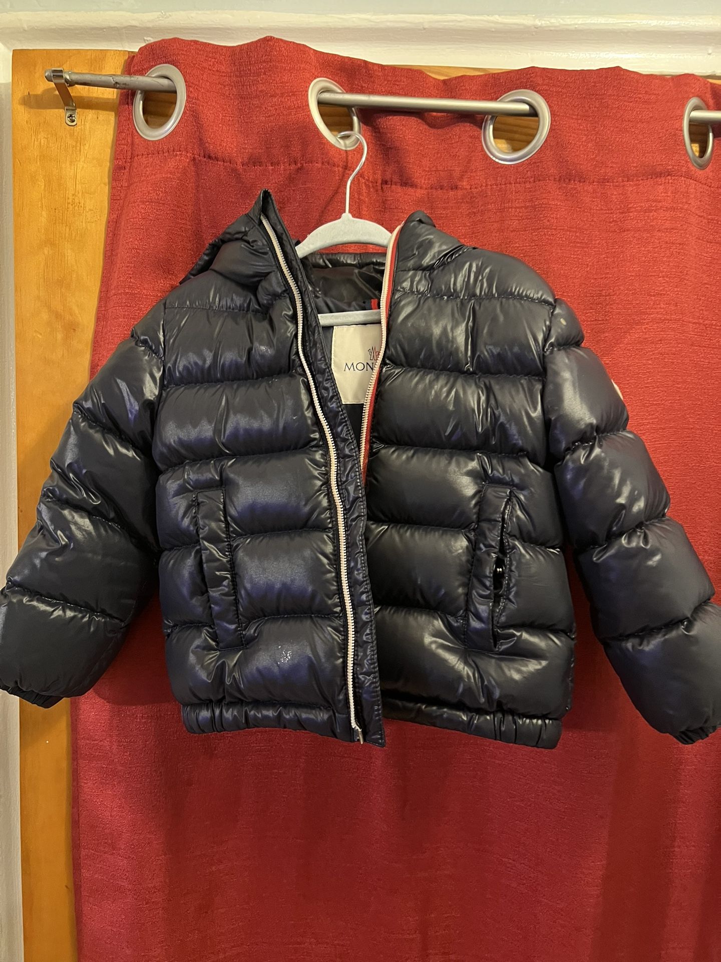 Moncler Infant Black Puffer Coat
