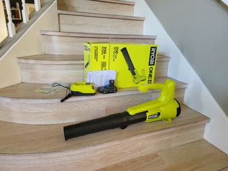 Ryobi ONE+ 18V 90 MPH 250 CFM Cordless Battery Leaf Blower/Sweeper with 2.0 Ah Battery and Charger