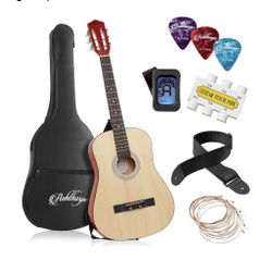Ashthorpe 38-inch Beginner Acoustic Guitar Package