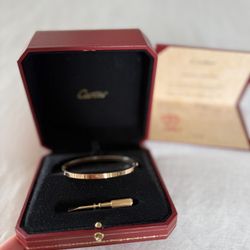 Cartier Love Bracelet Rose Gold 6 Diamonds 