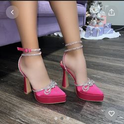 pink barbie heels 