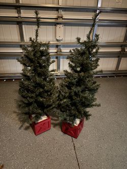 Christmas tree Set  of two outdoor / indoor