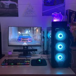 Custom Gaming PC Desktop ARGB Computer Ryzen 5 2600 32GB RAM 4TB HDD 512GB SSD NVIDIA GTX 1650 Super