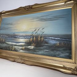 H. Gailey  Sunset Beach Seagulls