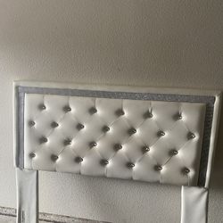White Upholstered Headboard