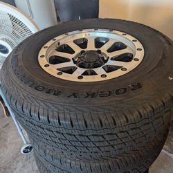 New 16” Tires And Rims , 6 Lugs “American Outlaw” 