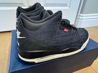 Jordan 3 Retro  Levi’s Indigo Size 10.5