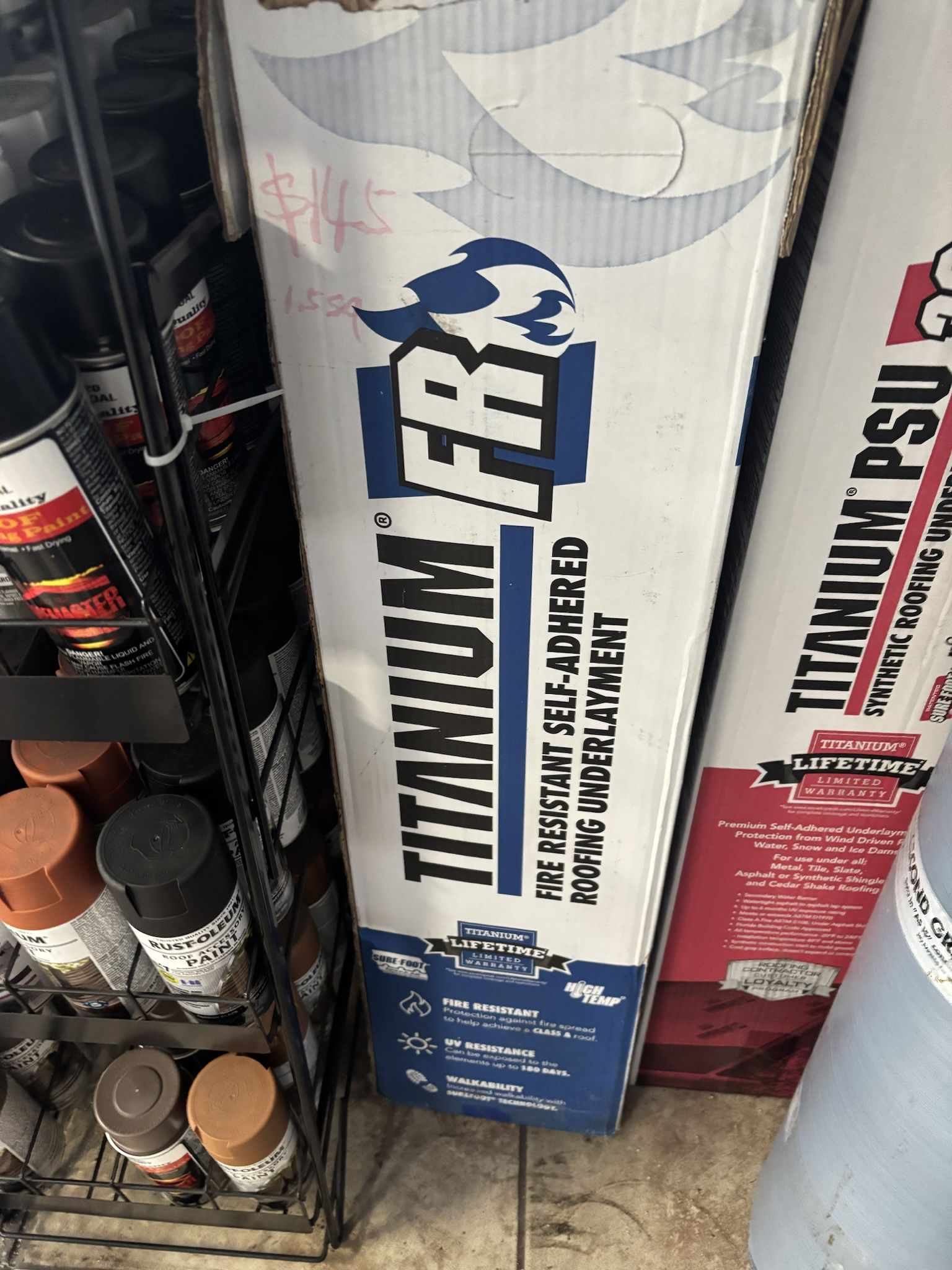 Titanium SA FR 1.5SQ Fire Resistance Peal Stick Underlayment $145