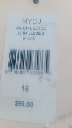 N.Y.D.J BLKJEANS (ALINA.LEGGING) $40