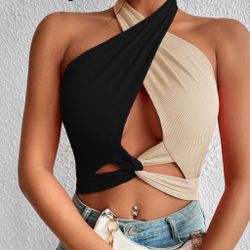 Brand New Crop Halter Top